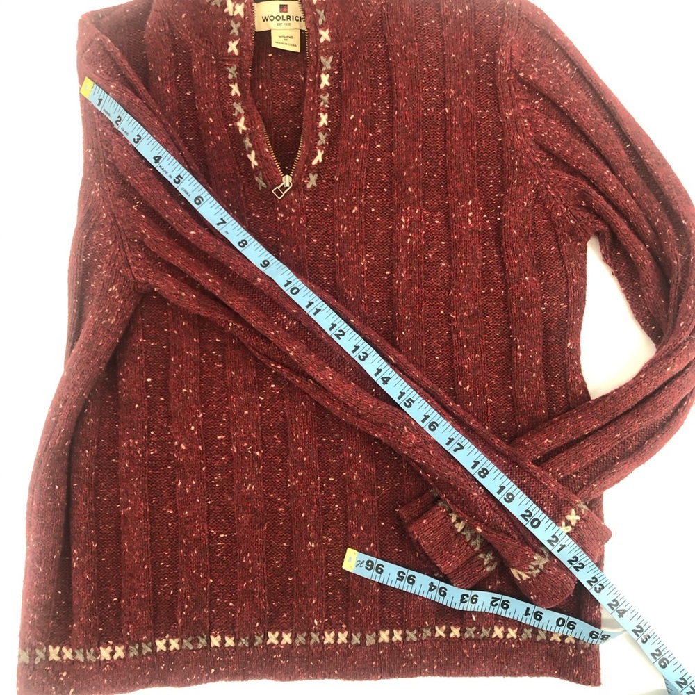 π Woolrich Ruby Heather Ribbed Sweater Pullover - Picture 6 of 9